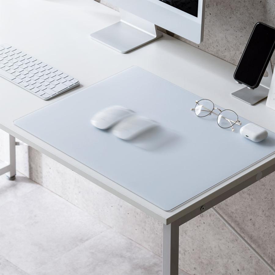 SANWA SUPPLY ガラスマウスパッド 大型 ゲーミング 強化ガラス