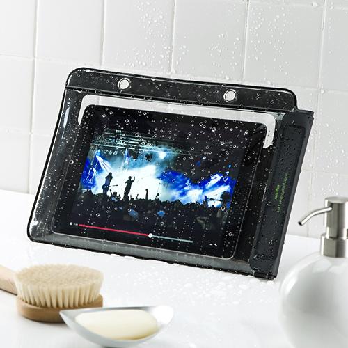 iPad・タブレットPC防水ケース IPX7 10.5インチ汎用 スタンド機能付 お風呂・プール 10.2インチiPad・11インチiPad Pro・iPad Air4対応 EZ2-PDA127｜esupply｜13
