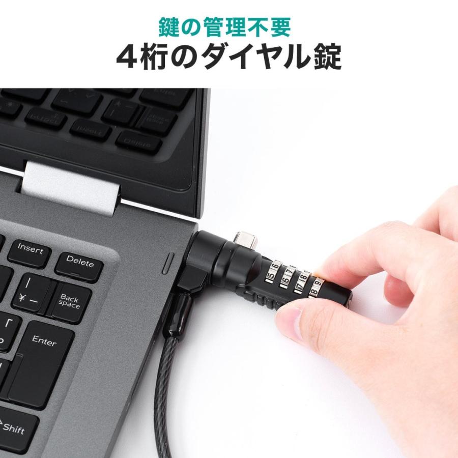 SANWA SUPPLY（サンワサプライ） セキュリティワイヤー ノーブルロック