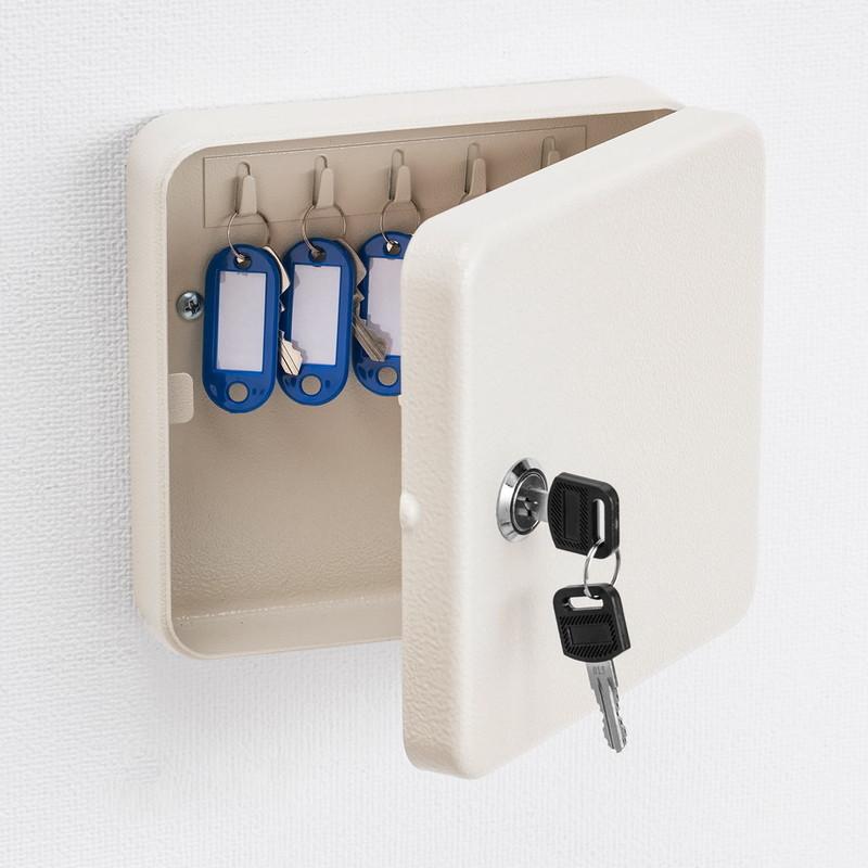 SANWA SUPPLY キーボックス 鍵収納ケース 10本収納 壁固定 タグ