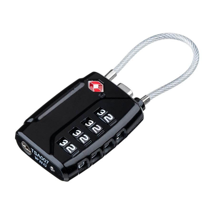 リモワ　スーツケース　TSAロック ダイヤル式 2個セット SANWA SUPPLY ダイヤル式ワイヤーロック ダイヤル式南京錠 TSA