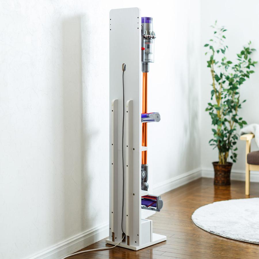 Dyson スティッククリーナー 紫 壁掛け充電スタンド付き SANWA SUPPLY