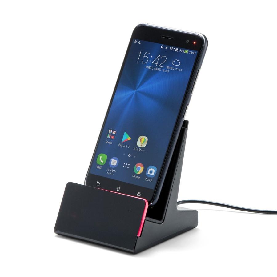 携帯電話本体 ブラック 充電器付き SANWA SUPPLY（サンワサプライ） スマホ充電スタンド マグネット