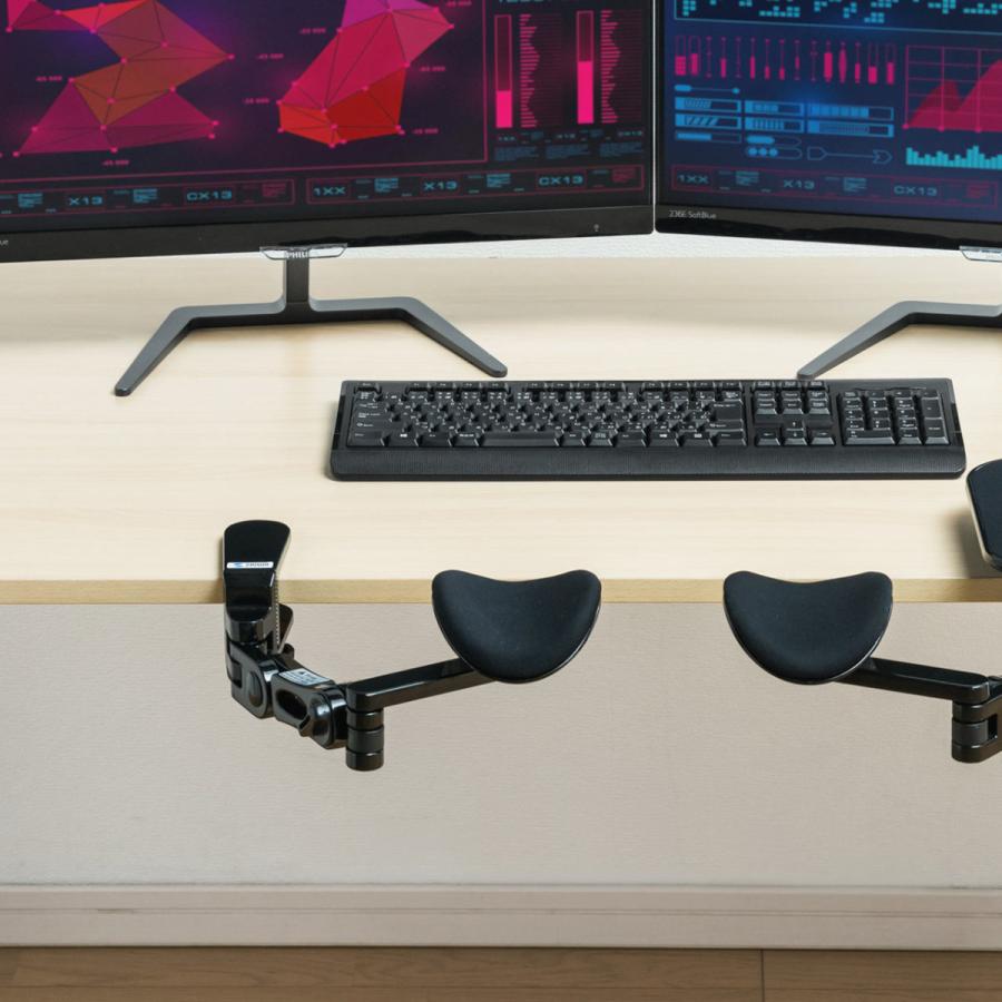 SANWA SUPPLY（サンワサプライ） アームレスト エルゴノミクス 肘置き