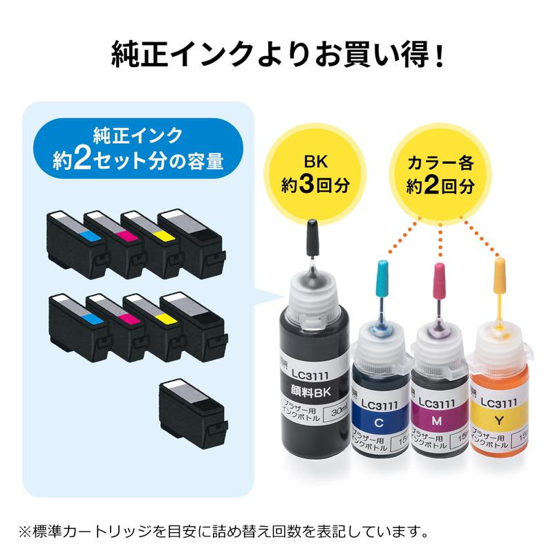 SANWA SUPPLY（サンワサプライ） ブラザー詰め替えインク LC3111