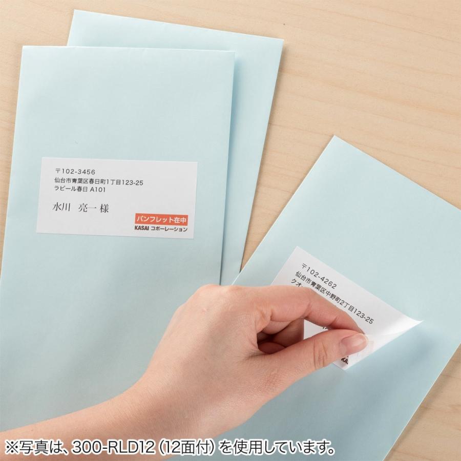 ラベルシール 再剥離シール A4サイズ 24面付 プリンタを選ばない マルチタイプ はがしやすい EZ3-RLD24 | SANWA SUPPLY | 08