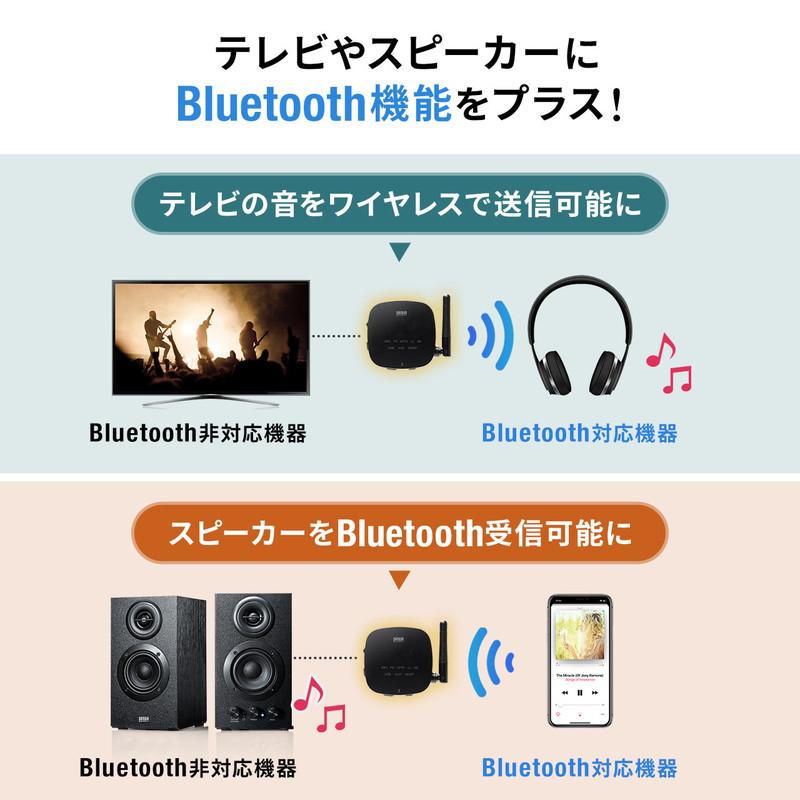 Bluetooth送信機 受信機 トランスミッター レシーバー 低遅延 ハイレゾ相当対応 3.5mm 光デジタル USB対応 EZ4-BTAD008｜esupply｜02