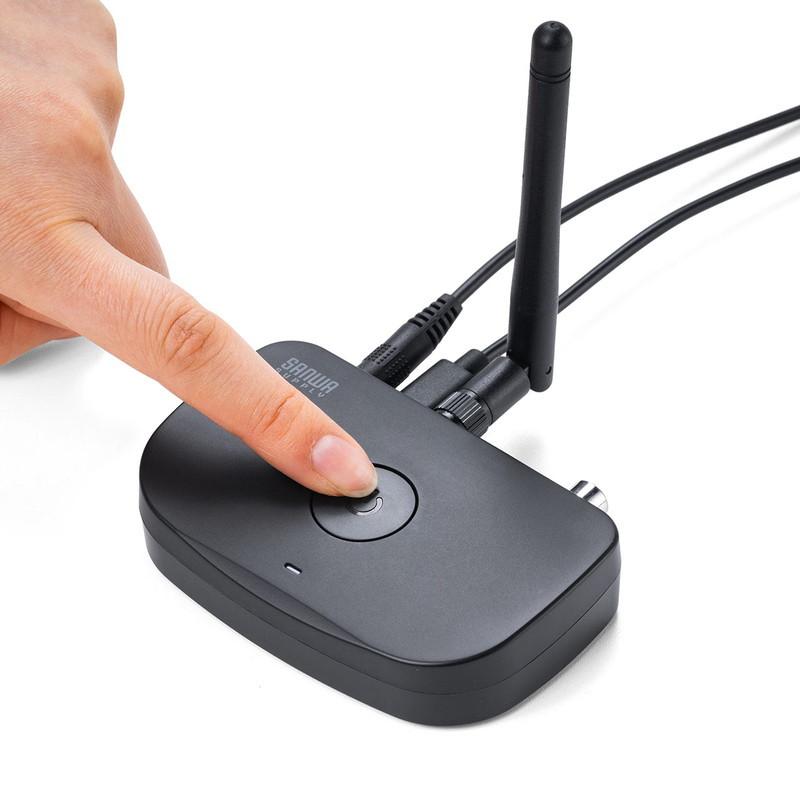 Bluetoothトランスミッター 送信機 テレビ 据え置き apt-X LL 2台同時接続 低遅延 常時給電 光デジタル 同軸デジタル 3.5mm AUX EZ4-BTAD011 | SANWA SUPPLY | 19
