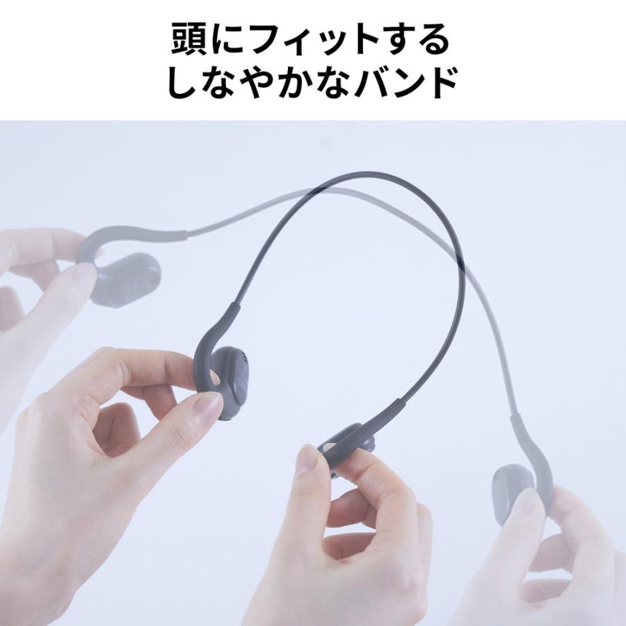 SANWA SUPPLY ヘッドセット オープンイヤー型 マイク着脱可能