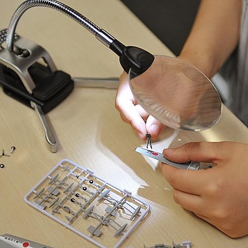 スタンドルーペ 拡大鏡 LEDライト付 クリップ対応 敬老の日 プレゼント EZ4-CAM019 | SANWA SUPPLY | 07