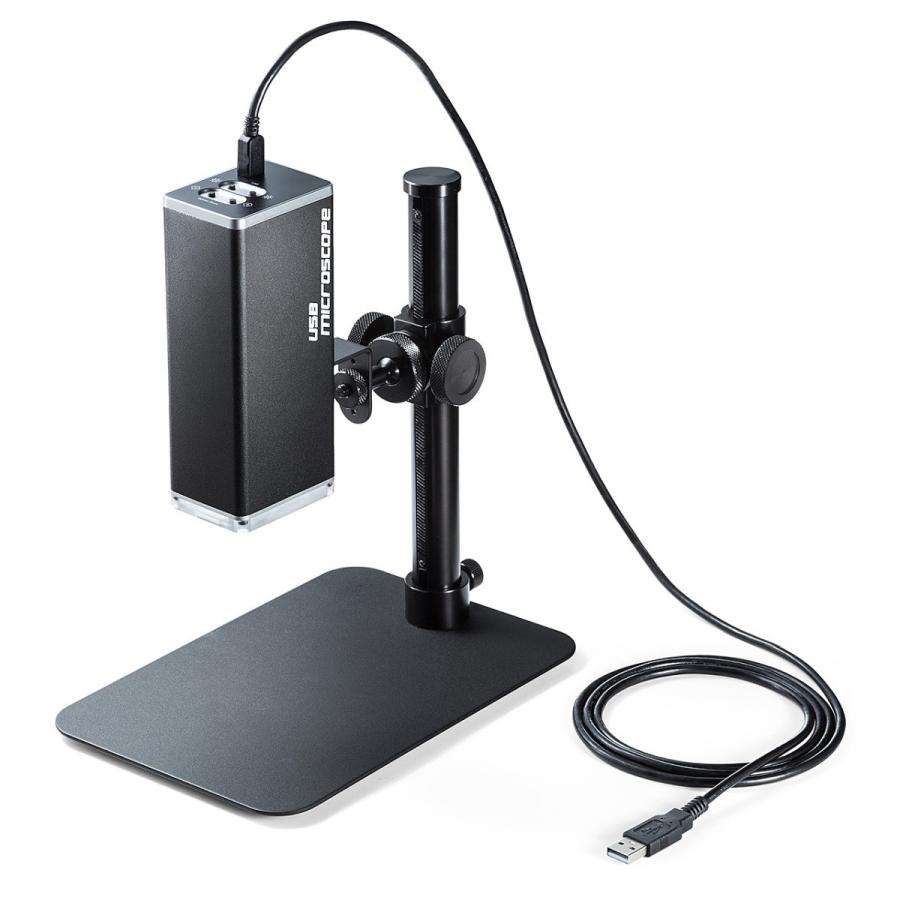 デジタル顕微鏡 倍率280倍 オートフォーカス USB接続 パソコンからリモート操作 遠距離撮影 レンズ高さ・角度調整可能 EZ4-CAM058｜esupply｜16