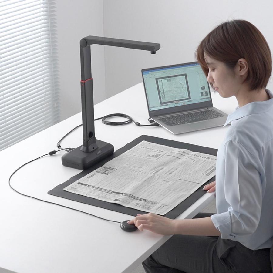スタンドスキャナー A2 A3対応 書画カメラ機能 自炊 OCR対応 2000万画素 USB接続 内蔵マイク付き Zoom WEB会議 EZ4-CAM088の画像
