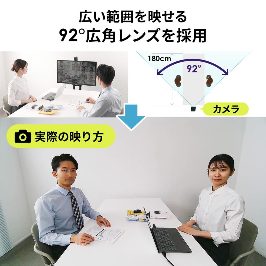 ワイヤレスWEBカメラ 2.4GHzワイヤレス 広角レンズ搭載 ドライバー不要 三脚対応 200万画素 Type-Cポート変換アダプタ付属 EZ4-CAM102_5