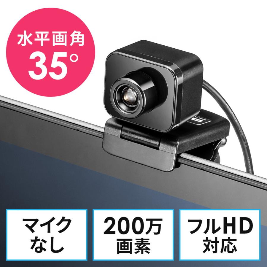 SANWA SUPPLY WEBカメラ 狭角35度 マイク無し 三脚対応 フルHD SANWA SUPPLY WEBカメラ 狭角35度 マイク無し 三脚対応 フルHD