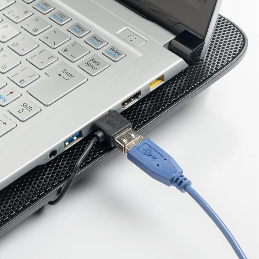 ノートパソコンクーラー PC冷却台 静音 15.6インチ対応 4ファン USB給電 スタンド付 EZ4-CLN026｜esupply｜11