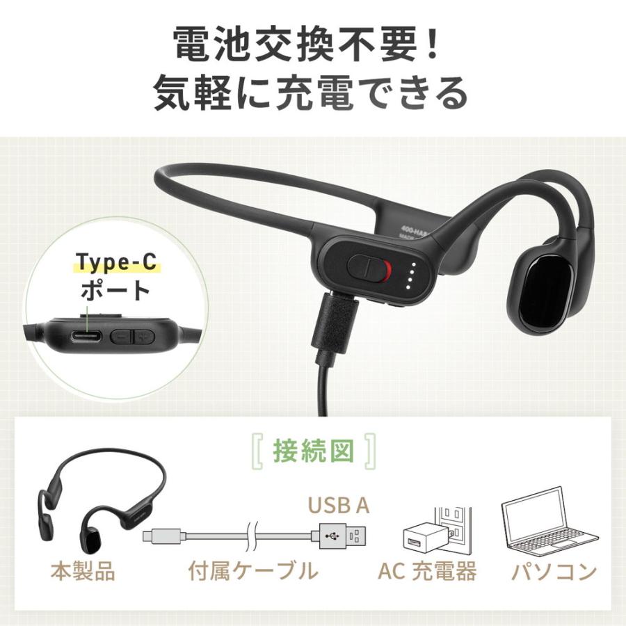 SANWA SUPPLY（サンワサプライ） 集音器 高齢者 骨伝導 耳に入れない