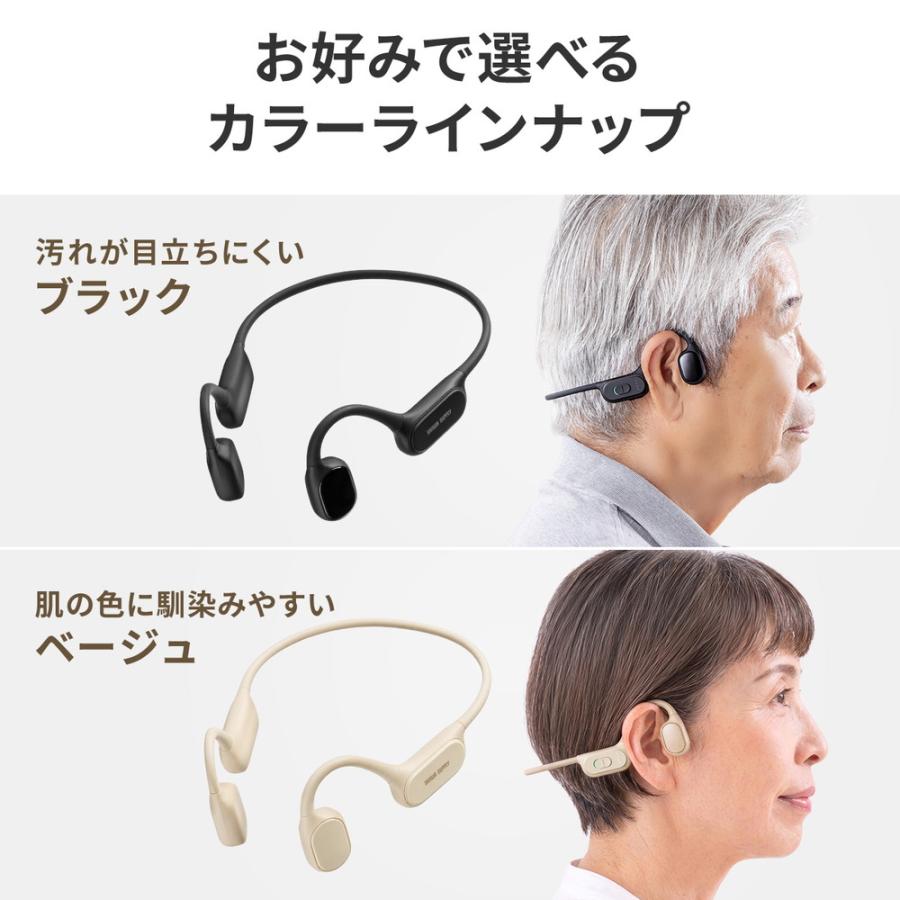 SANWA SUPPLY（サンワサプライ） 集音器 高齢者 骨伝導 耳に入れない