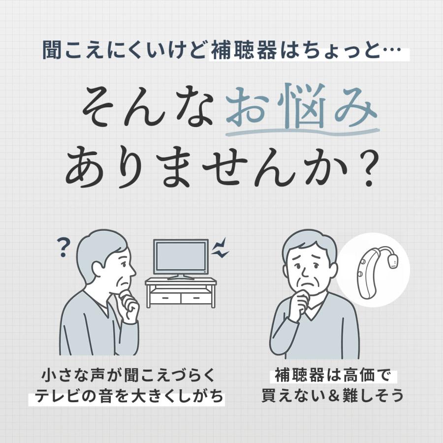 SANWA SUPPLY（サンワサプライ） 集音器 高齢者 骨伝導 耳に入れない