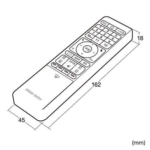 リモコン型マウス リモコンキーボード テレビリモコン 空中マウス エアマウス ワイヤレスマウス ワイヤレスキーボード EZ4-MA134BK｜esupply｜21