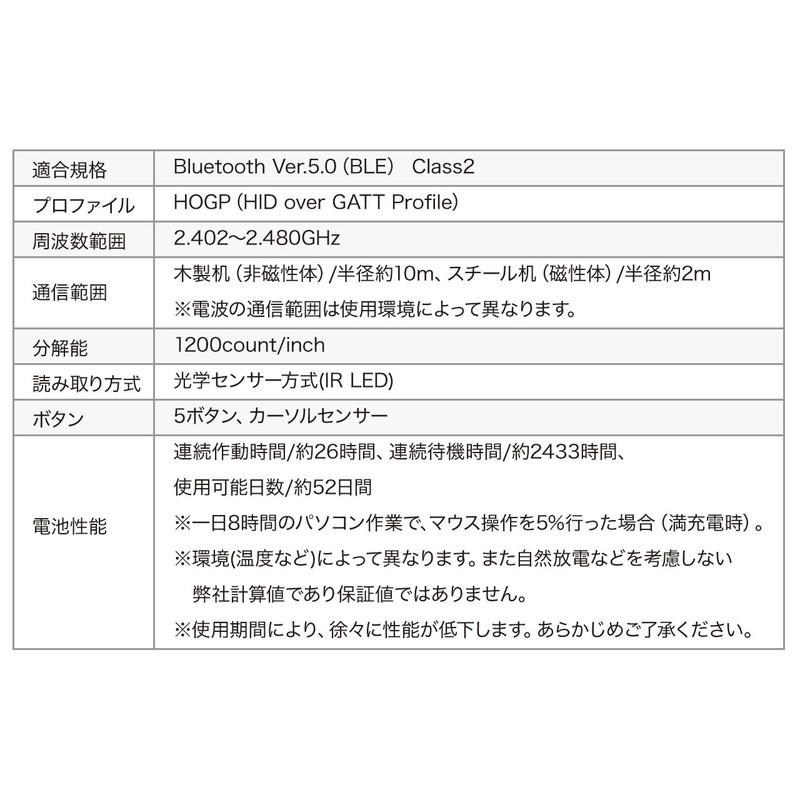 リングマウス Bluetooth フィンガーマウス プレゼンマウス ワイヤレス 5ボタン 充電式 プレゼンテーション ブラック EZ4-MABT156BK｜esupply｜11