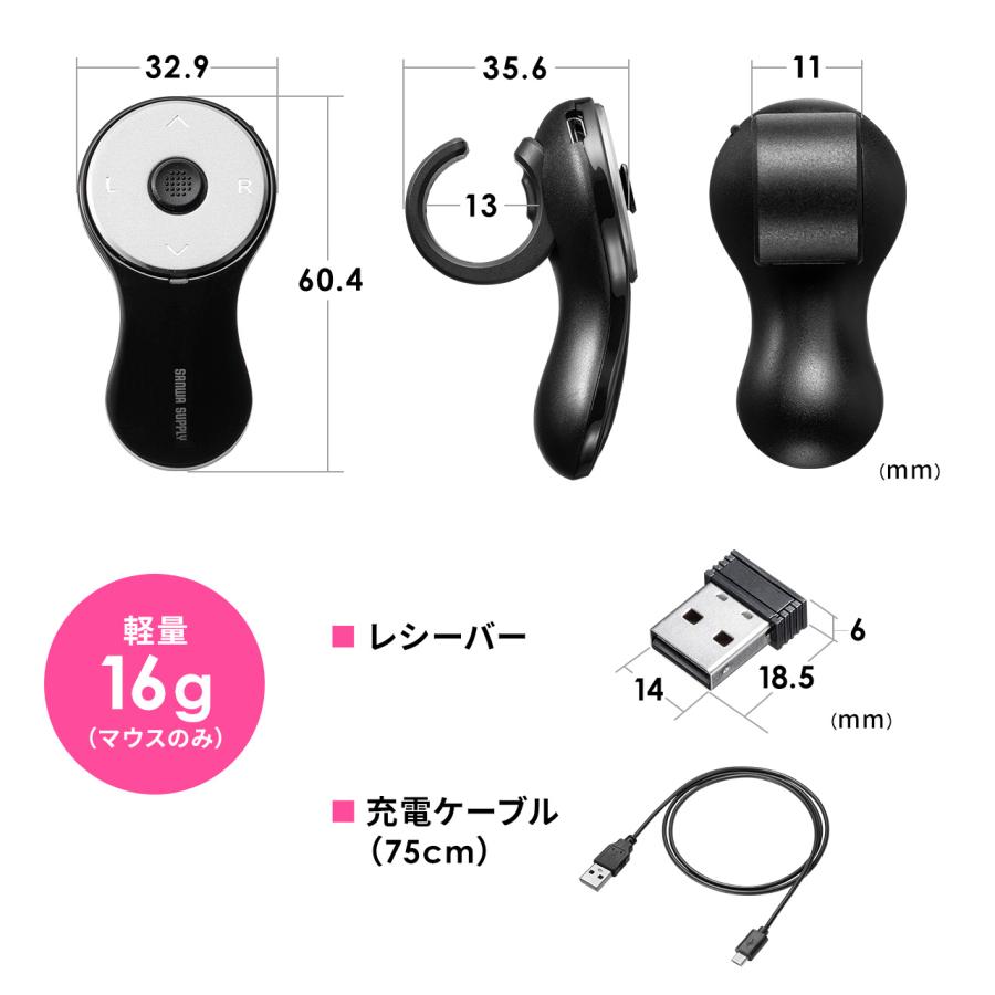SANWA SUPPLY（サンワサプライ） リングマウス フィンガーマウス
