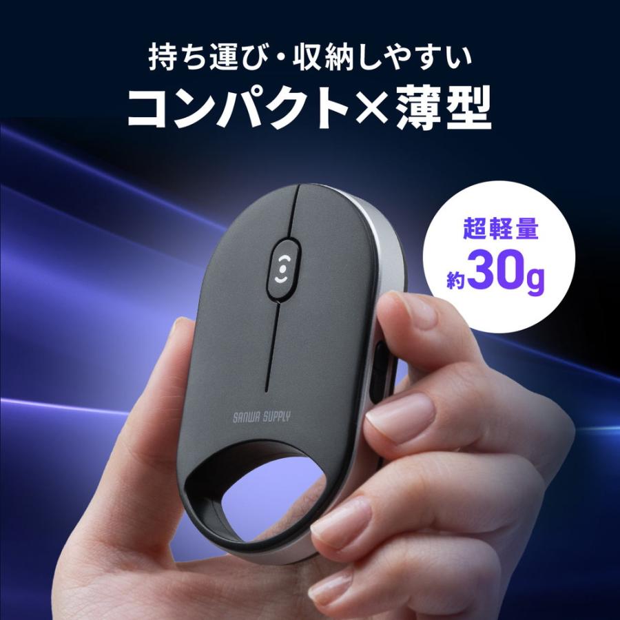 SANWA SUPPLY（サンワサプライ） ワイヤレスマウス 超小型 Bluetooth
