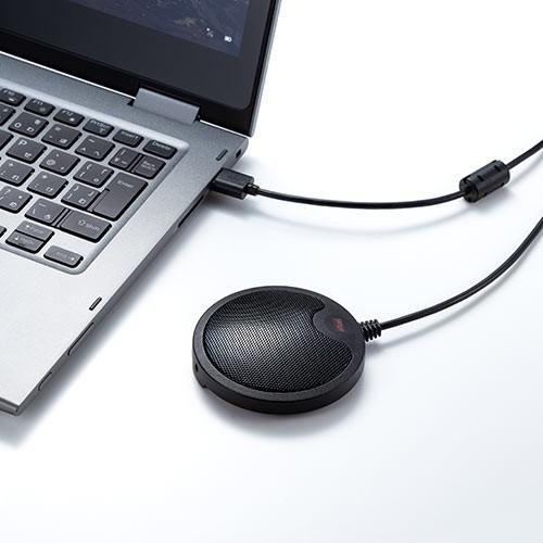 SANWA SUPPLY（サンワサプライ） WEB会議マイク USB接続 薄型 Skype