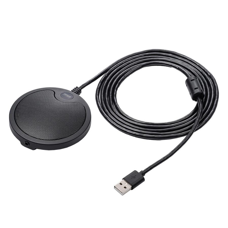 SANWA SUPPLY（サンワサプライ） WEB会議マイク USB接続 薄型 Skype