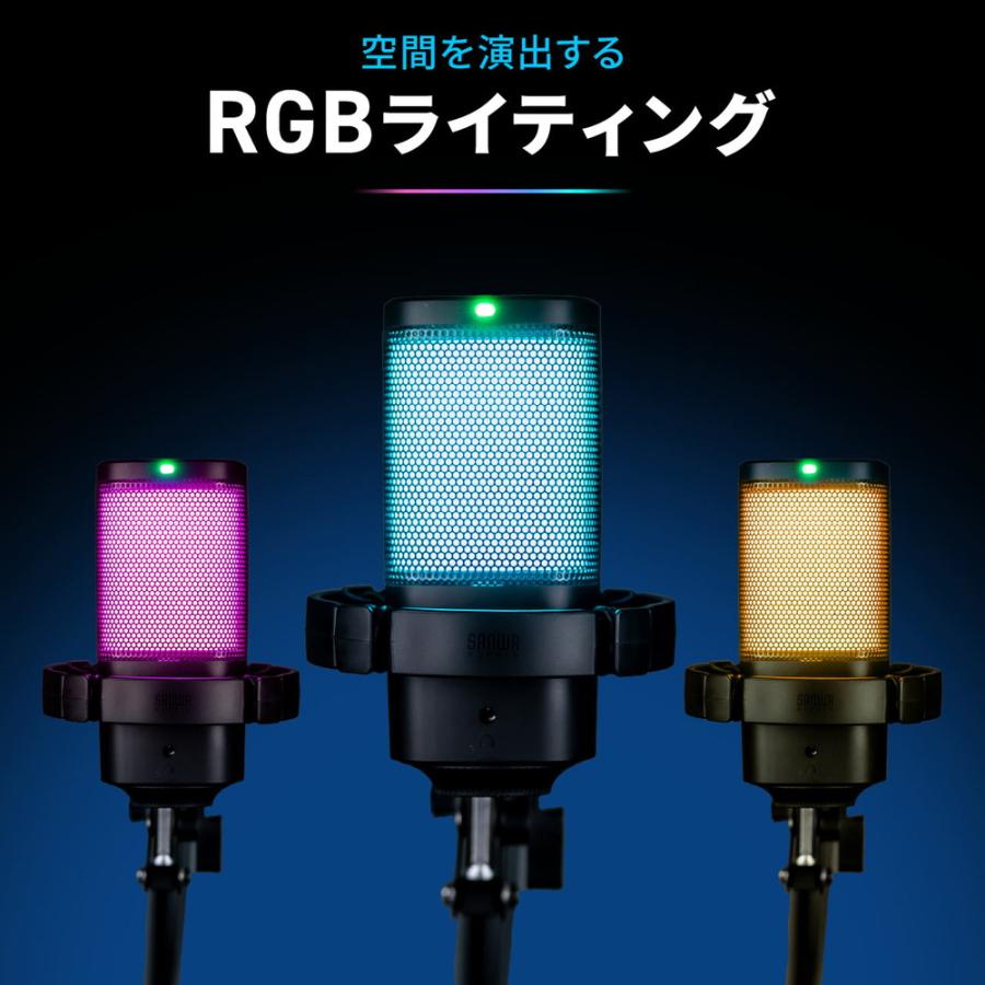 SANWA SUPPLY（サンワサプライ） USBゲーミングマイク コンデンサー