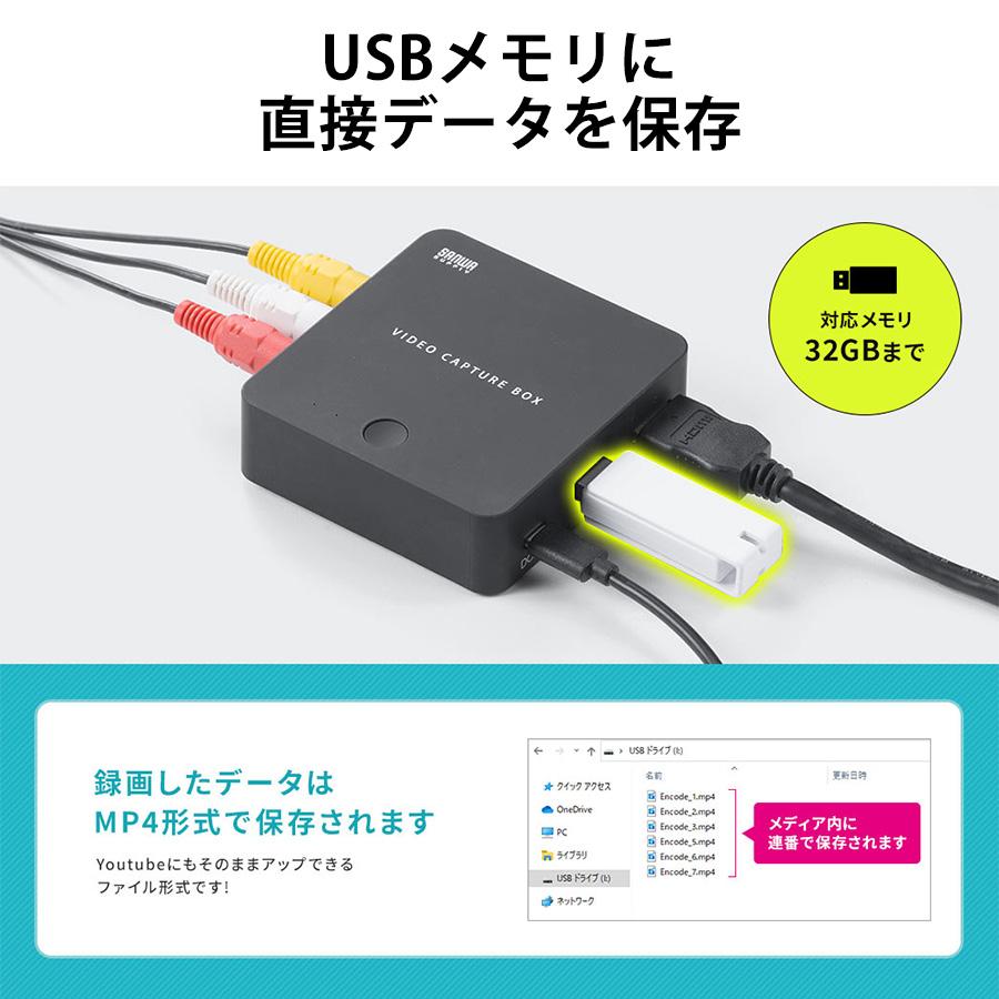 SANWA SUPPLY（サンワサプライ） ビデオキャプチャー VHSデータ化