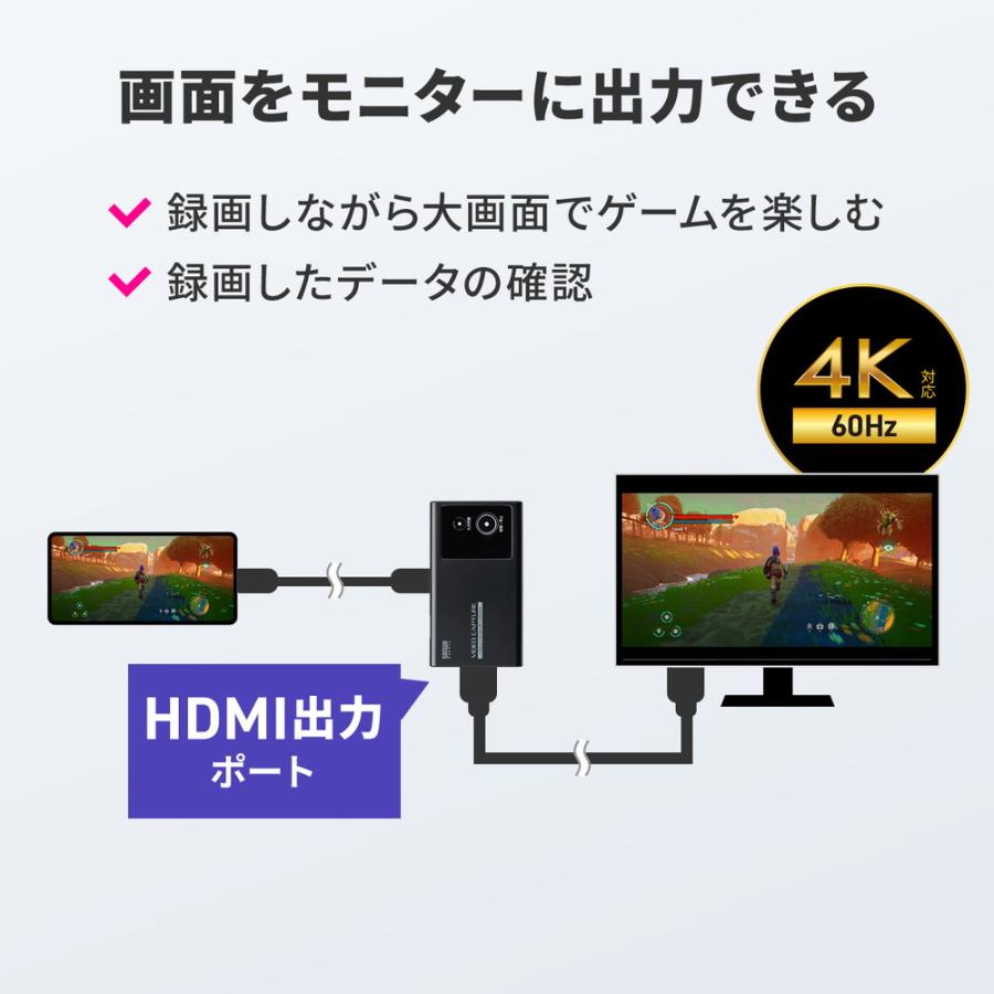 SANWA SUPPLY ビデオキャプチャー SANWA SUPPLY（サンワサプライ） ビデオキャプチャー USBC 充電し