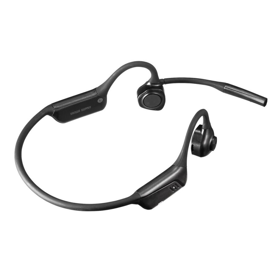 SANWA SUPPLY Bluetoothヘッドセット オープンイヤー 有線 両耳 収納