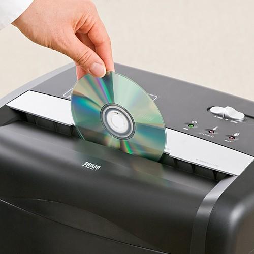 シュレッダー 業務用 電動 静音 A4・12枚同時細断 ミニクロスカット CD・DVD・カード対応 キャスター付き EZ4-PSD017|esupply|08