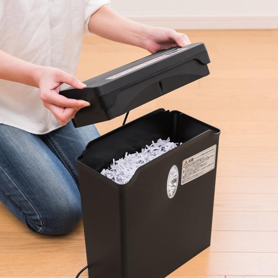 SANWA SUPPLY 電動シュレッダー 家庭用 小型 クロスカット A4 6