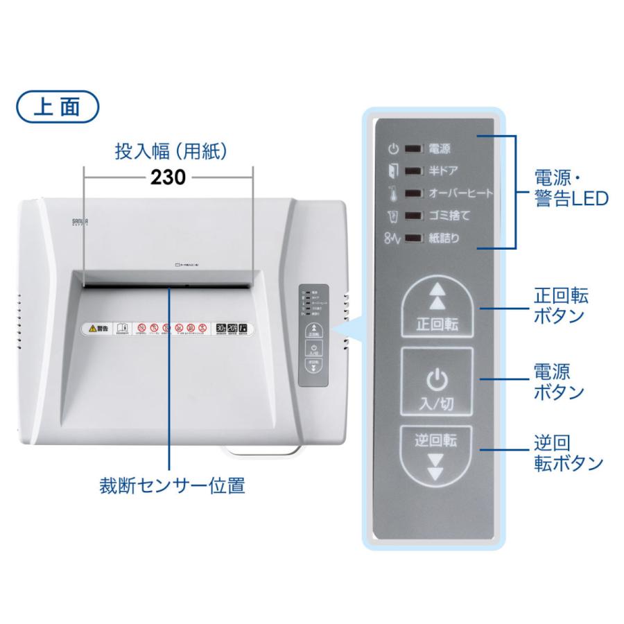 SANWA SUPPLY（サンワサプライ） 電動シュレッダー 業務用 大型
