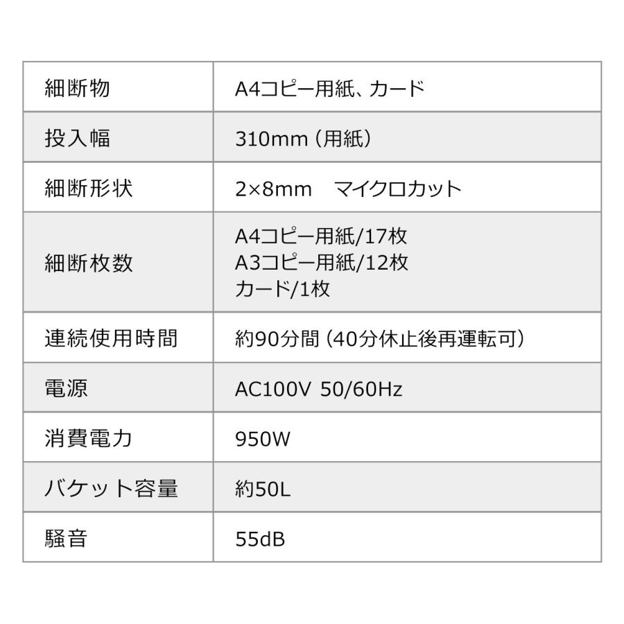 シュレッダー 業務用 電動 マイクロカット A3 A4 50L  ホッチキス対応 オートフィード EZ4-PSD056 代引き不可 個人様宅への配送不可の画像