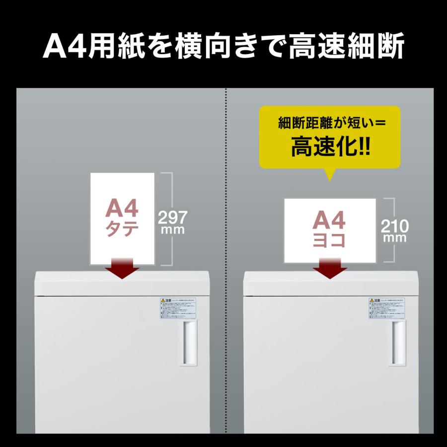 シュレッダー 業務用 電動 マイクロカット A3 A4 50L  ホッチキス対応 オートフィード EZ4-PSD056 代引き不可 個人様宅への配送不可の画像