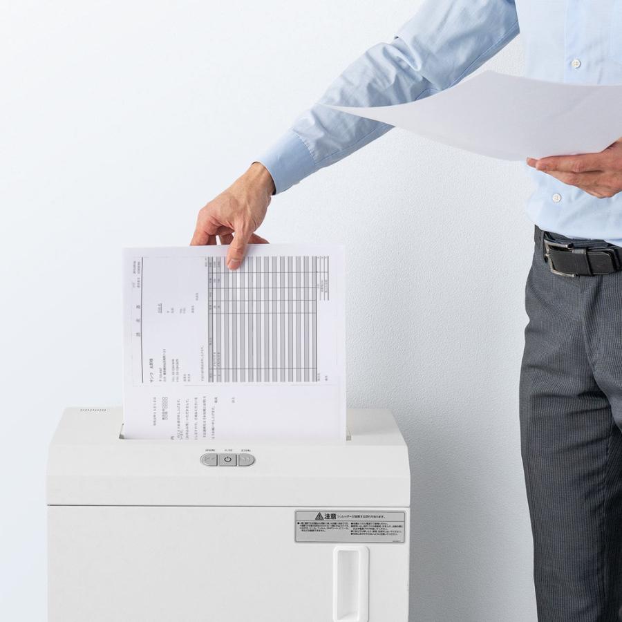電動シュレッダー 業務用 マイクロカット A3対応 大容量 A4最大15枚同時細断 A3最大10枚同時細断 30分連続細断 カード細断 EZ4-PSD077の画像