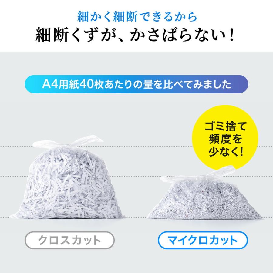 電動シュレッダー 業務用 マイクロカット A3対応 大容量 A4最大15枚同時細断 A3最大10枚同時細断 30分連続細断 カード細断 EZ4-PSD077の画像