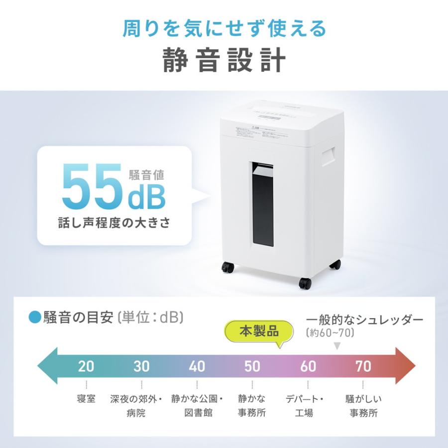 SANWA SUPPLY（サンワサプライ） シュレッダー 業務用 静音 大容量