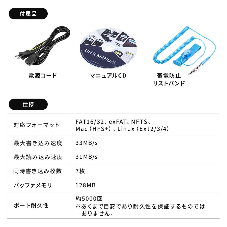 SANWA SUPPLY（サンワサプライ） デュプリケーター SD/microSDカード用
