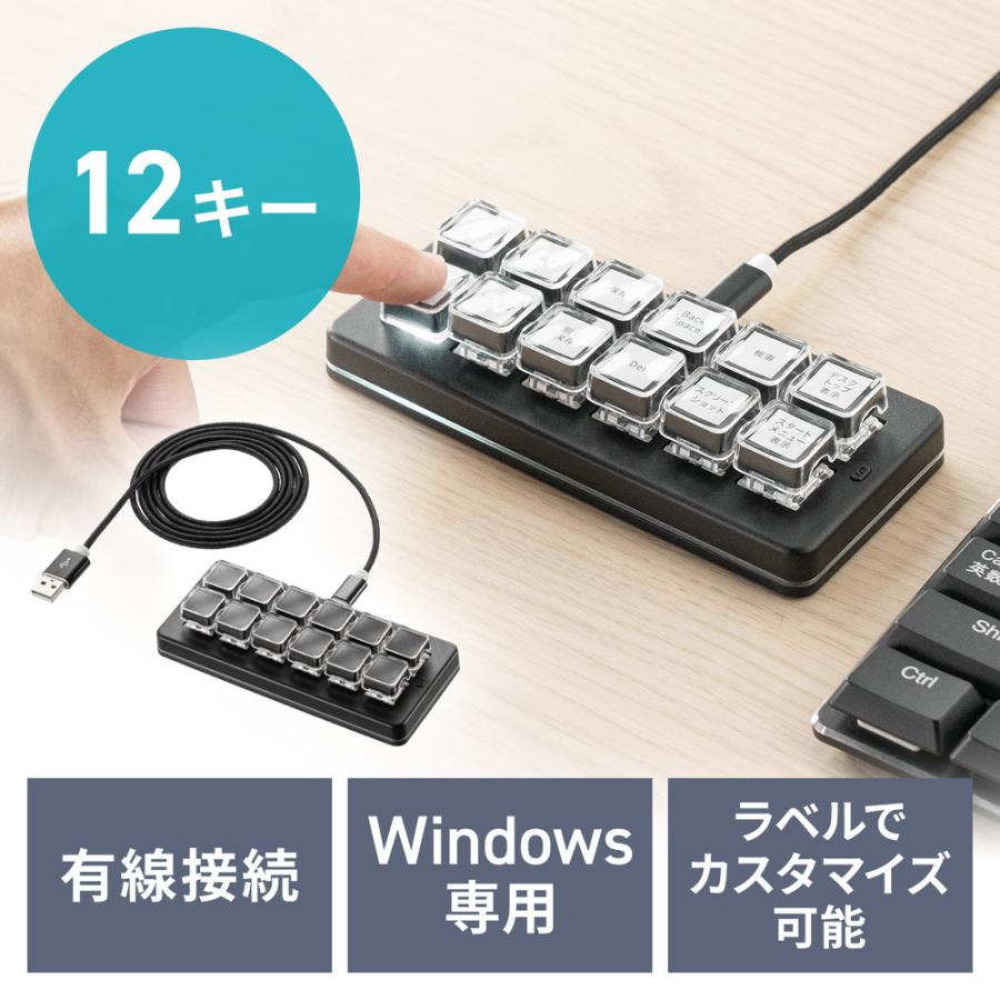 SANWA SUPPLY（サンワサプライ） プログラマブルキーボード 12キー