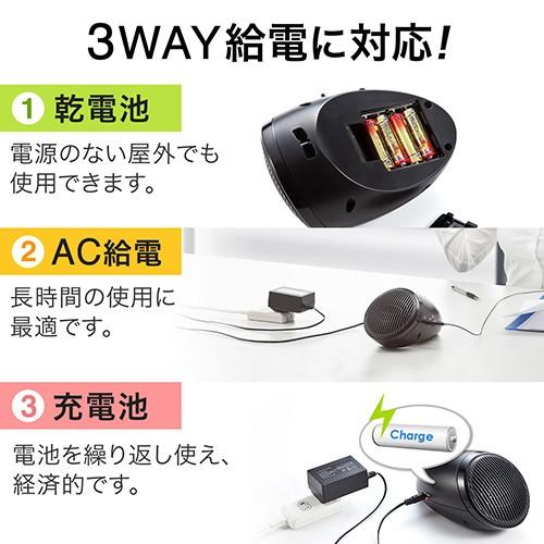 SANWA SUPPLY（サンワサプライ） ポータブル 拡声器 スピーカー ハンズ