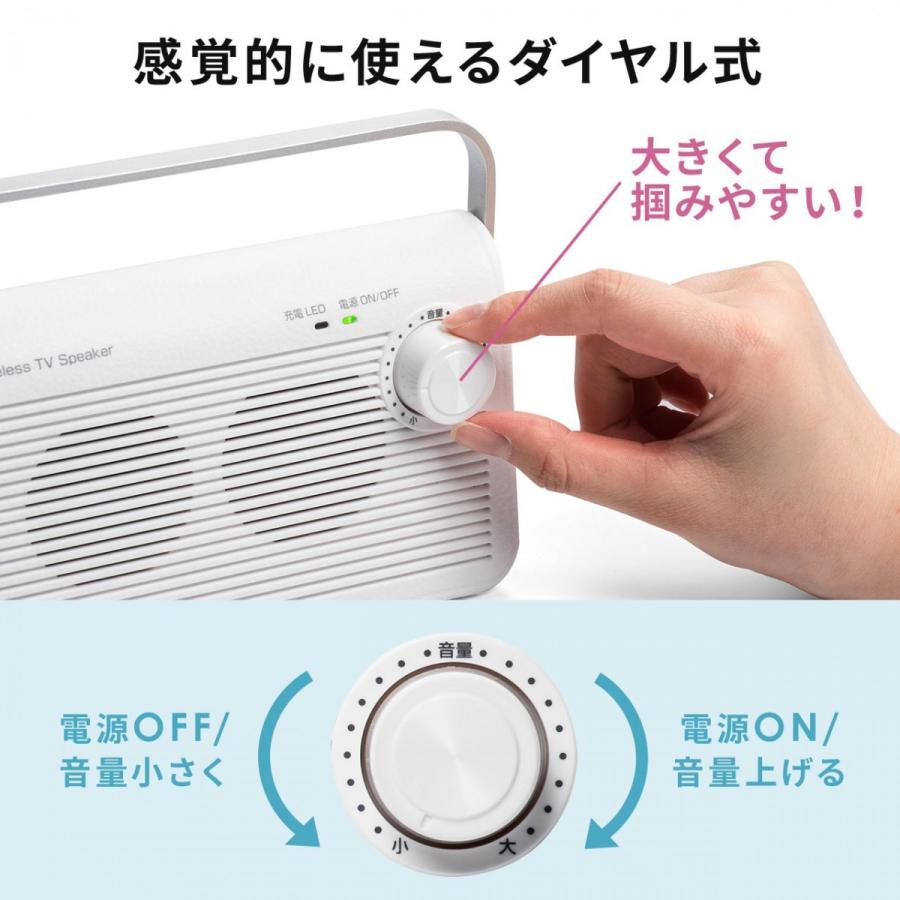 SANWA SUPPLY（サンワサプライ） テレビスピーカー ワイヤレス テレビ