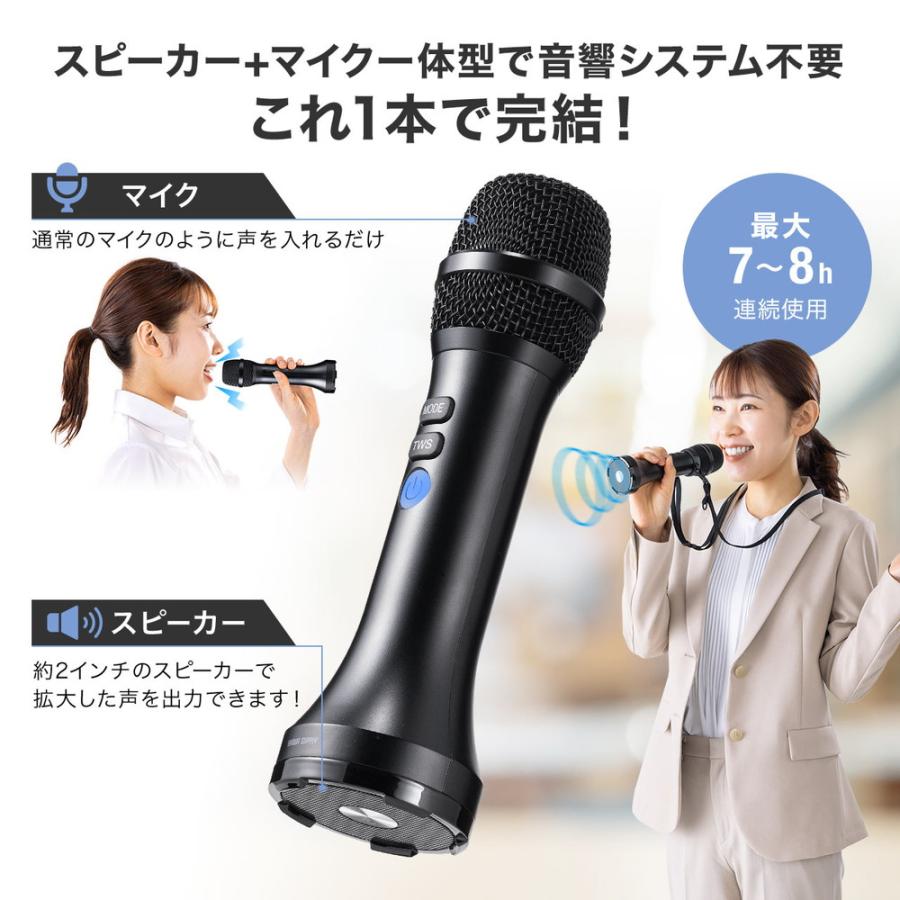 SANWA SUPPLY 拡声器 マイク 小型 スピーカー&マイク一体型 SANWA SUPPLY 拡声器 マイク 小型 スピーカー&マイク一体型