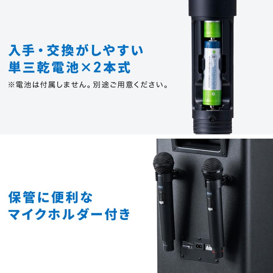 SANWA SUPPLY（サンワサプライ） 拡声器 ワイヤレス 屋外 スピーカー