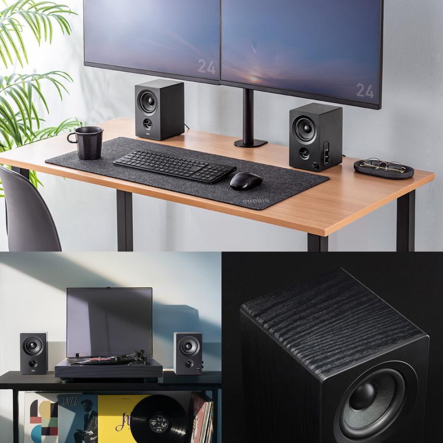 SANWA 木製Bluetoothスピーカー　新品 SANWA SUPPLY（サンワサプライ） PCスピーカー Bluetooth 木製 50W 高