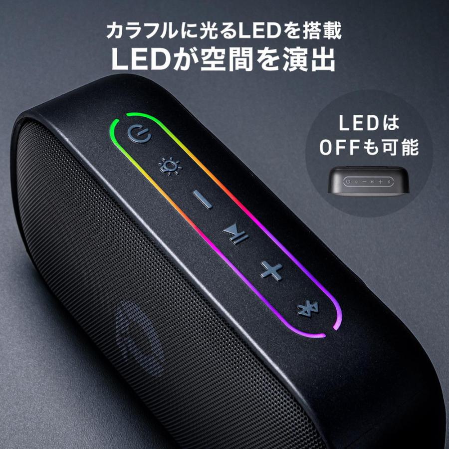 SANWA SUPPLY（サンワサプライ） Bluetoothスピーカー 防水 IPX7