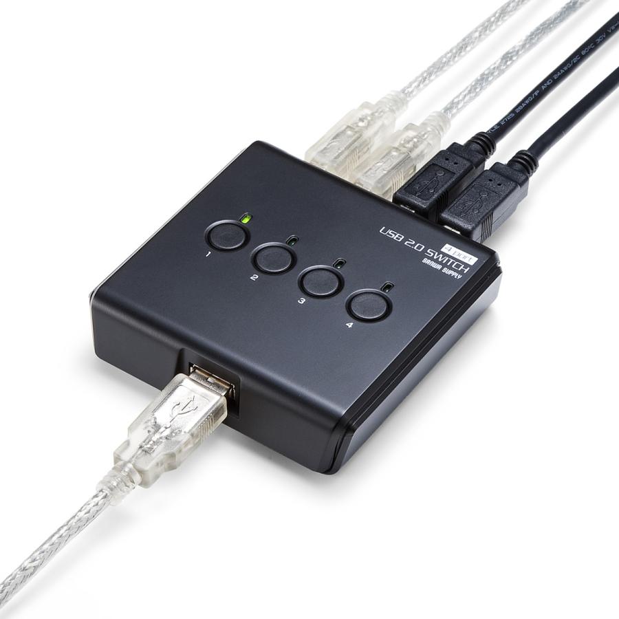 SANWA SUPPLY USB切替器 4台 4:1 USB機器共有 手動 USB2.0 SANWA SUPPLY USB切替器 4台 4:1 USB機器共有 手動 USB2.0