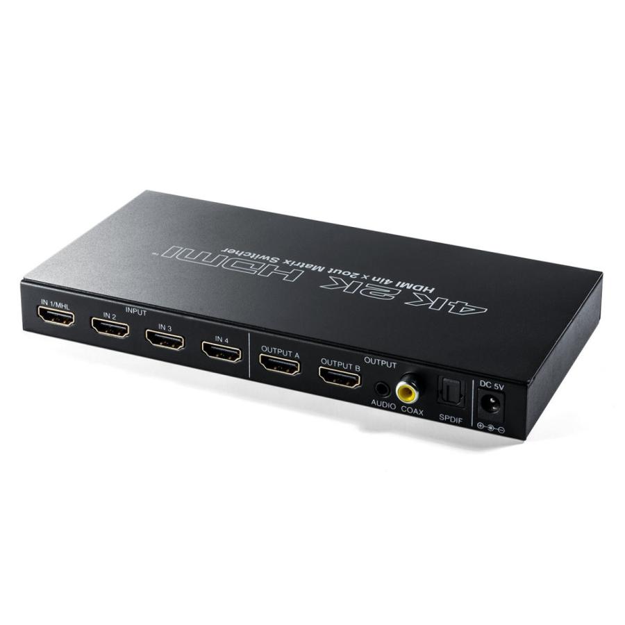 SANWA SUPPLY（サンワサプライ） HDMIマトリックス切替器 4入力2出力